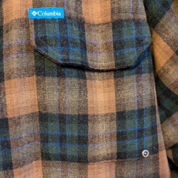 Columbia Rugged Wool Blend Fleece Lined Shirt Jacket Large - Picture 10 of 13